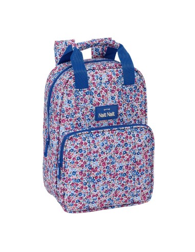 MOCHILA INFANTIL NAIT NAIT "FLORES COIMBRA AZUL" | Comprar MOCHILA ...