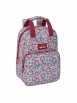 MOCHILA INFANTIL NAIT NAIT "FLORES COIMBRA BURDEOS"