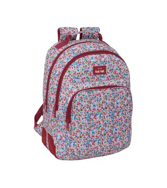 MOCHILA GRANDE "FLORES COIMBRA BURDEOS" | Comprar MOCHILA GRANDE "F...