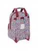 MOCHILA INFANTIL NAIT NAIT "FLORES COIMBRA BURDEOS"