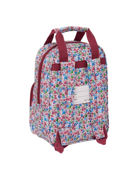 MOCHILA INFANTIL NAIT NAIT "FLORES COIMBRA BURDEOS" | Comprar MOCHI...