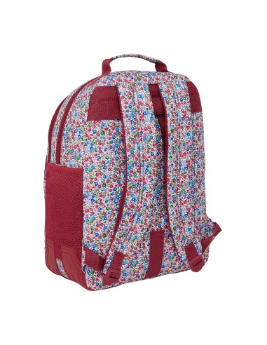 MOCHILA GRANDE "FLORES COIMBRA BURDEOS" | Comprar MOCHILA GRANDE "F...