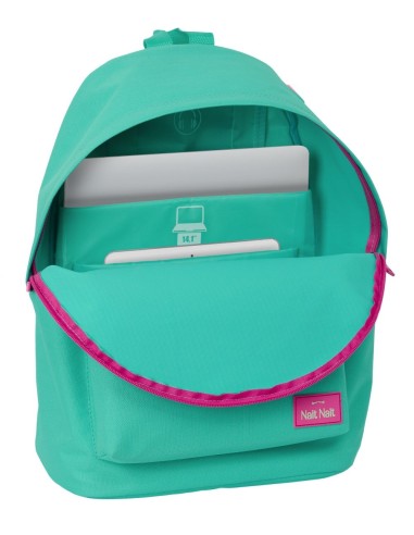 MOCHILA PARA PORTATIL 14,1" NAIT NAIT "VERDE MINT" | Comprar MOCHIL...