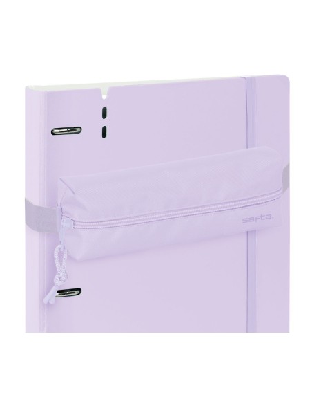 PORTATODO RECTANGULAR C/GOMA ELAST. 22CM SAFTA "LIGHT PURPLE" | Com...