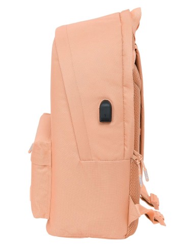 MOCHILA DOBLE PARA PORTATIL 15,6"+USB MUNICH BASICOS "PEACH" | Comp...