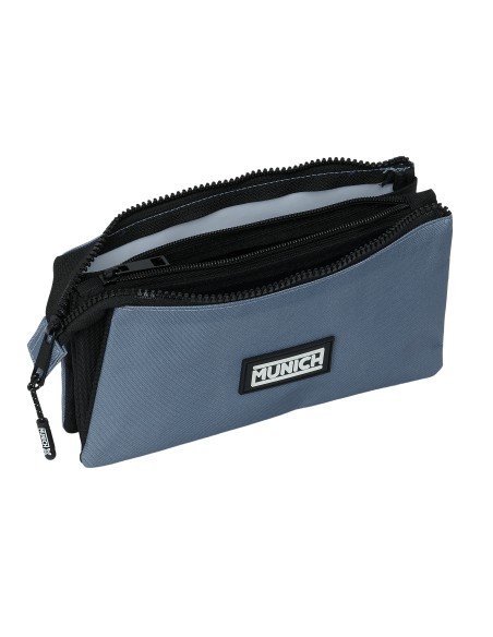 PORTATODO TRIPLE MUNICH BASICOS "GRIS" | Comprar PORTATODO TRIPLE M...