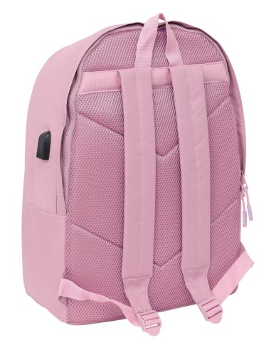 MOCHILA DOBLE PARA PORTATIL 15,6"+USB MUNICH BASICOS "ROSA" | Compr...