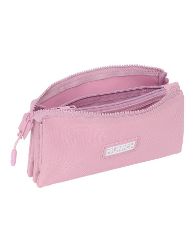 PORTATODO TRIPLE MUNICH BASICOS "ROSA" | Comprar PORTATODO TRIPLE M...