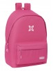 MOCHILA DOBLE PARA PORTATIL 15,6"+USB MUNICH BASICOS "FUCSIA"