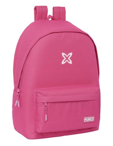 MOCHILA DOBLE PARA PORTATIL 15,6"+USB MUNICH BASICOS "FUCSIA" | Com...