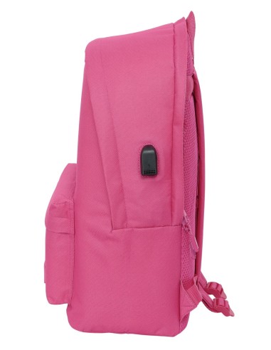 MOCHILA DOBLE PARA PORTATIL 15,6"+USB MUNICH BASICOS "FUCSIA" | Com...