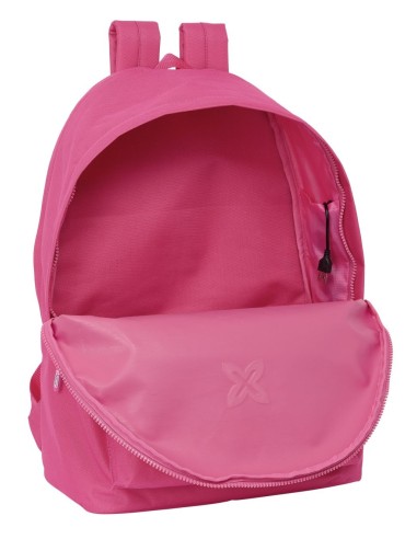 MOCHILA DOBLE PARA PORTATIL 15,6"+USB MUNICH BASICOS "FUCSIA" | Com...