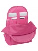 MOCHILA DOBLE PARA PORTATIL 15,6"+USB MUNICH BASICOS "FUCSIA"