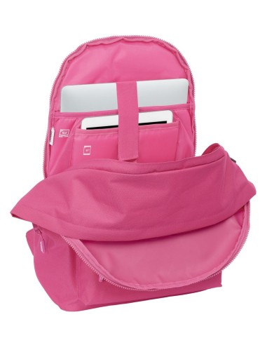 MOCHILA DOBLE PARA PORTATIL 15,6"+USB MUNICH BASICOS "FUCSIA" | Com...