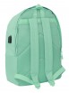 MOCHILA DOBLE PARA PORTATIL 15,6"+USB MUNICH BASICOS "TURQUESA"