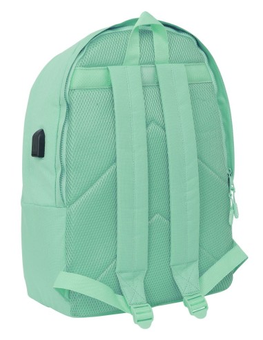 MOCHILA DOBLE PARA PORTATIL 15,6"+USB MUNICH BASICOS "TURQUESA" | C...