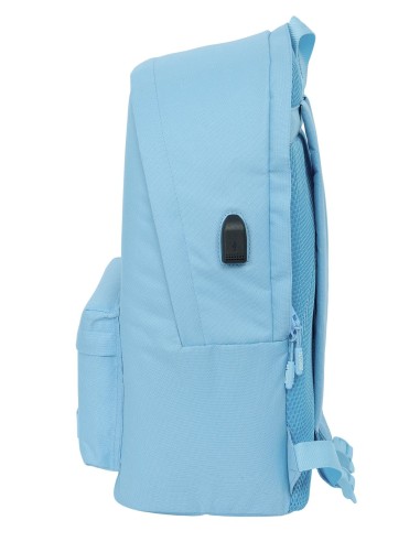MOCHILA DOBLE PARA PORTATIL 15,6"+USB MUNICH BASICOS "AZUL" | Compr...