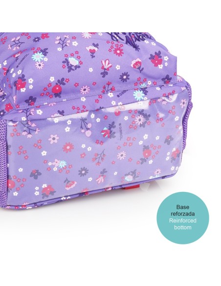 Mochila Escolar Adaptable Gabol Violet Mochilas Escolares...