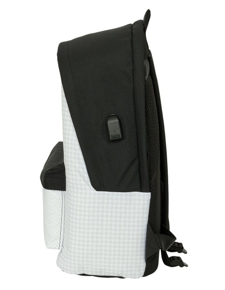 MOCHILA DOBLE PARA PORTATIL 15,6"+USB REAL MADRID 1ª EQUIP. 24/25 |...