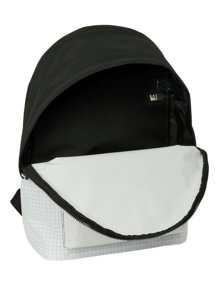 MOCHILA DOBLE PARA PORTATIL 15,6"+USB REAL MADRID 1ª EQUIP. 24/25 |...