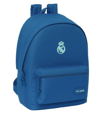 MOCHILA DOBLE PARA PORTATIL 15,6"+USB REAL MADRID CHICA AZUL | Comp...