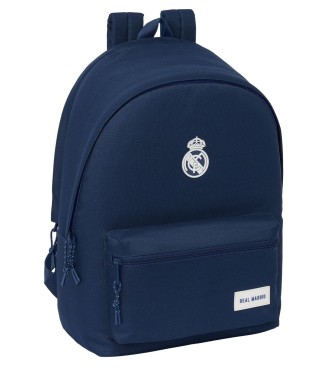 MOCHILA DOBLE PARA PORTATIL 15,6"+USB REAL MADRID CHICA MARINO | Co...
