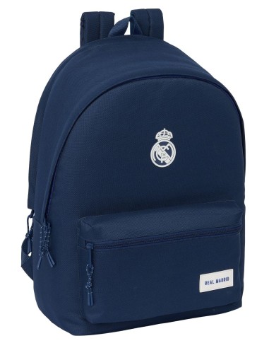 MOCHILA DOBLE PARA PORTATIL 15,6"+USB REAL MADRID CHICA MARINO | Co...