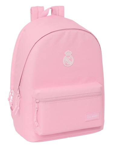 MOCHILA DOBLE PARA PORTATIL 15,6"+USB REAL MADRID CHICA ROSA | Comp...