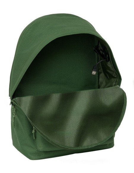 MOCHILA DOBLE PARA PORTATIL 15,6"+USB REAL MADRID CHICA CAQUI | Com...