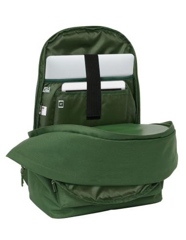 MOCHILA DOBLE PARA PORTATIL 15,6"+USB REAL MADRID CHICA CAQUI | Com...