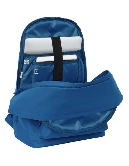 MOCHILA DOBLE PARA PORTATIL 15,6"+USB REAL MADRID CHICA AZUL | Comp...