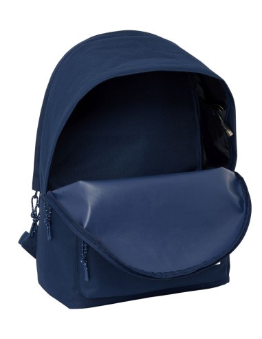 MOCHILA DOBLE PARA PORTATIL 15,6"+USB REAL MADRID CHICA MARINO | Co...