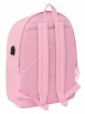 MOCHILA DOBLE PARA PORTATIL 15,6"+USB REAL MADRID CHICA ROSA