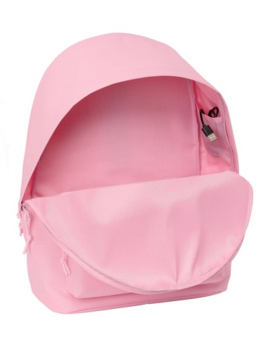 MOCHILA DOBLE PARA PORTATIL 15,6"+USB REAL MADRID CHICA ROSA | Comp...