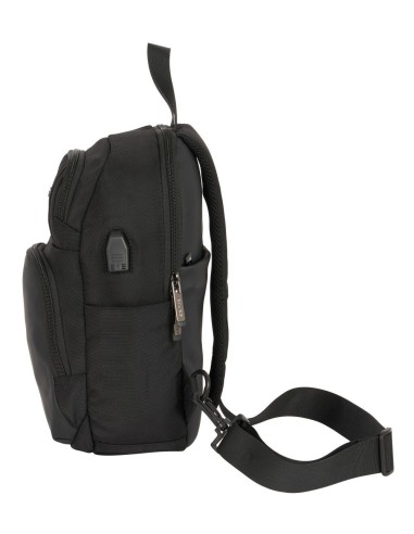 MINI MOCHILA 1 HOMBRERA TABLET 11''+USB SAFTA BUSINESS "BLACK" | Co...