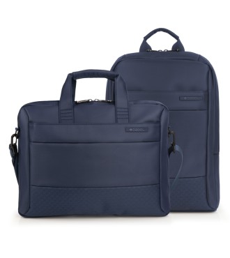 Pack Maletín + Mochila Portatil 15,6" Gabol Tide Azul | Comprar Pac...