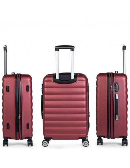 Juego Maleta Mediana 60 + Cabina 50 Simoa Itaca Granate Juego Maleta Mediana 60 + Cabina 50 Simoa Itaca Granate