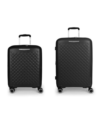 Set 2 Maletas C22-M Gabol Queens Negro | Comprar Set 2 Maletas C22-...