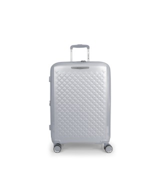 Maleta Trolley Mediano Gabol Queens Plata | Comprar Maleta Trolley ...