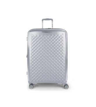 Maleta Trolley Grande Gabol Queens Plata | Comprar Maleta Trolley G...