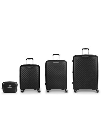 Set 3 Maletas C22-M-L + Neceser Gabol Queens Negro | Comprar Set 3 ...