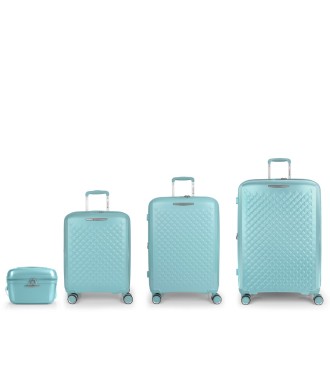 Set 3 Maletas C22-M-L + Neceser Gabol Queens Verde Menta | Comprar ...