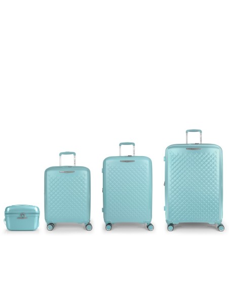 Set 3 Maletas C22-M-L + Neceser Gabol Queens Verde Menta | Comprar ...