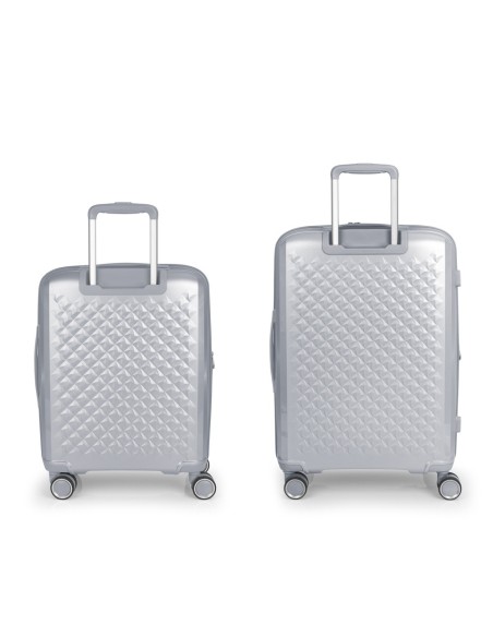 Set 2 Maletas C22-M Gabol Queens Plata | Comprar Set 2 Maletas C22-...