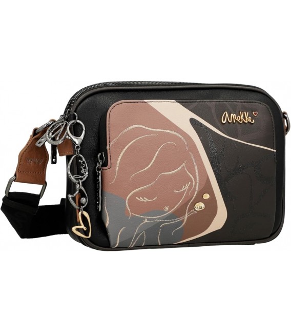 Bolso Bandolera Tres Compartimentos Mujer Anekke Heartbeat