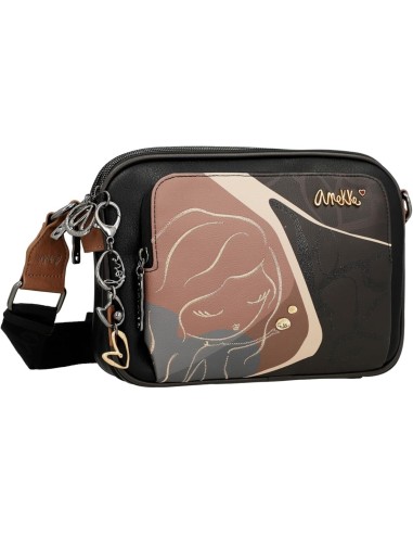 Bolso Bandolera Tres Compartimentos Mujer Anekke Heartbeat | Compra...