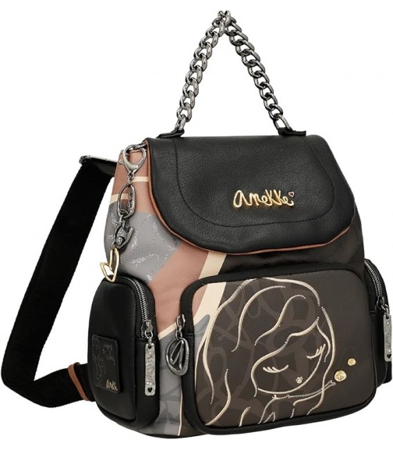 Mochila Paseo C/Solapa Mujer Anekke Heartbeat