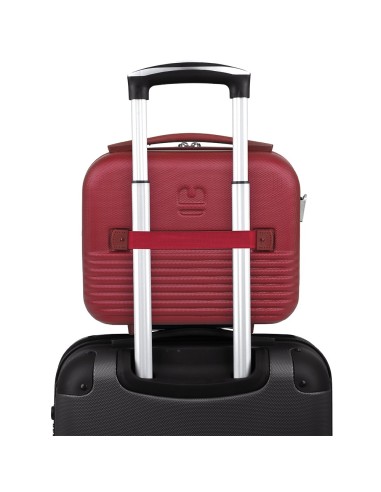 Set 3 Maletas C22-M-L + Neceser Gabol Balance Xp Rojo Jue...