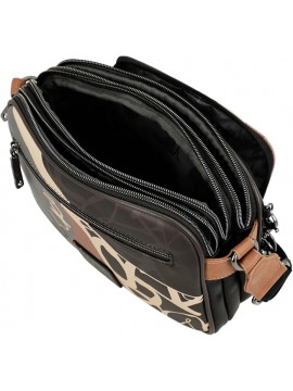 Bolso Bandolera Tres Compartimentos Mujer Anekke Heartbeat