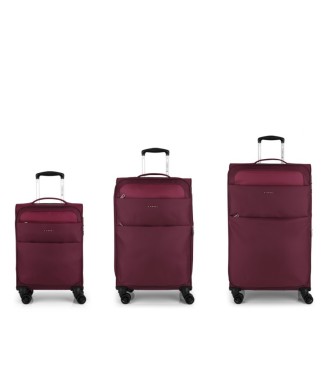 Set 3 Maletas C22-M-L Gabol Cloud Granate | Comprar Set 3 Maletas C...